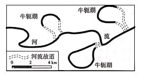 上·湛江期末)                   某些地区的河流能够自然裁弯取直