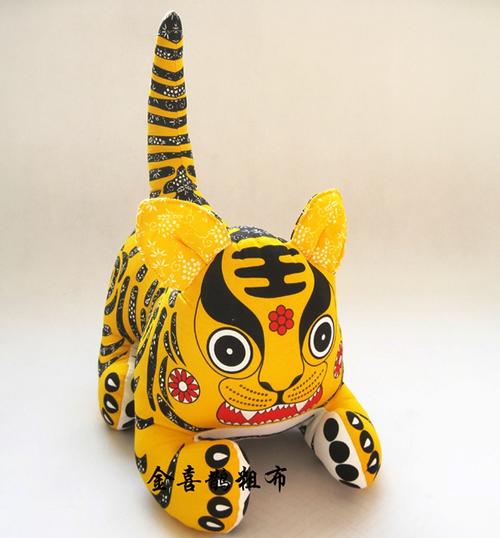 布老虎手工布老虎中国风民间手工艺品老虎摆件布老虎小礼品特价