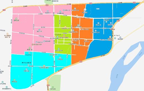 2020石家庄深泽县主城区中小学招生划片地图