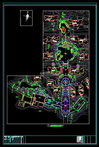主轴景观竖向总平面图