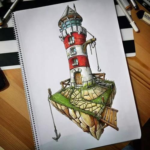 精妙的马克笔画作欣赏