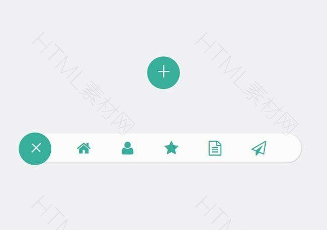 jquery css3点击按钮展开图标菜.