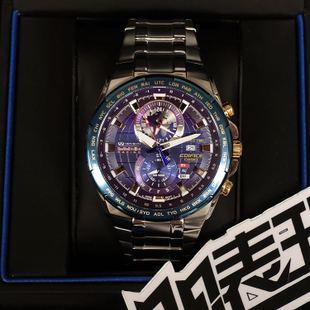 限量版卡西欧全球时间edifice红牛赛车f1车队手表男efr-550rb-2a