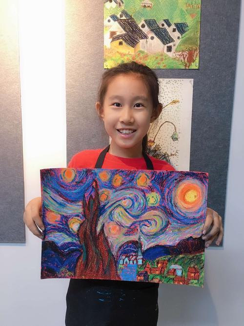 小花学重磅蜡棒画