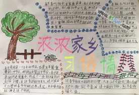 家乡的风俗人情手抄报