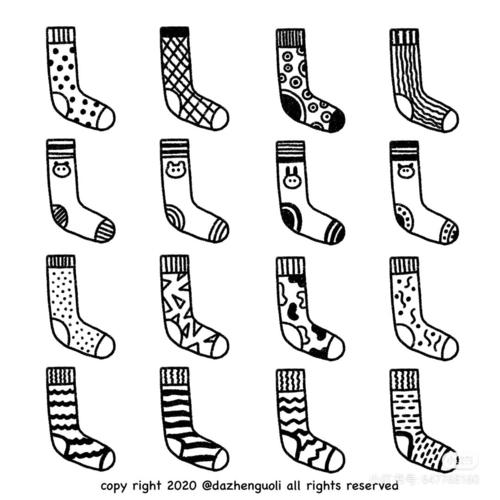 可爱的袜子-_袜子_文化_绘画