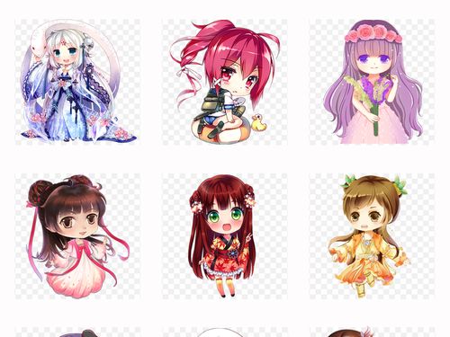 50款可爱q版动漫古风游戏人物卡通手游人物png素材