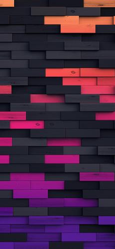 壁纸|深色木纹全面屏手机高清壁纸