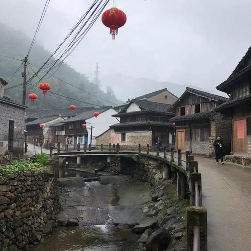 冬日宁波奉化石门古村风情