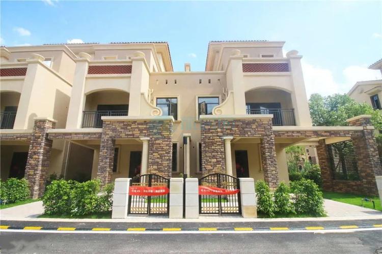 浦北奥园广场联排别墅入户门实景