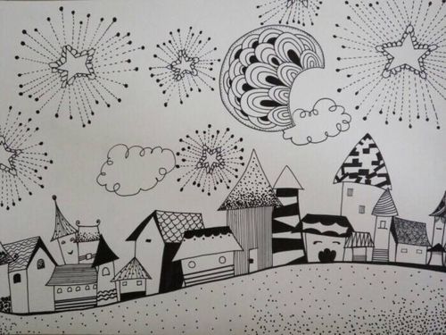 会动的线条范画