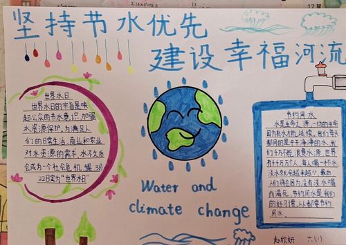 坚持节水优先,建设幸福河湖"—银川西夏德胜小学节约水资源优秀手抄报