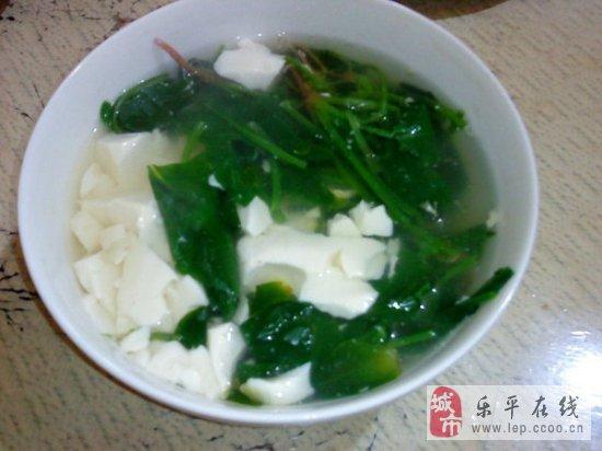 菠菜豆腐汤