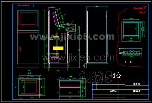 双面机操作台钣金壳体全套cad图下载_机械cad图纸