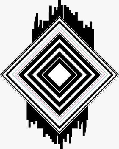 关键词 : 几何效果,菱形,创意图形,黑色