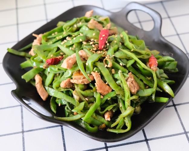 扁豆炒肉丝