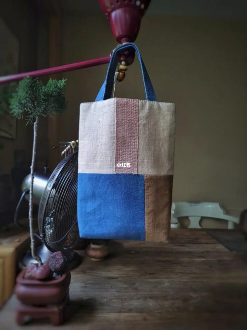 手缝 拼布手拎包_手拎包_布包_手工制作_手工布包_兴趣爱好_手工