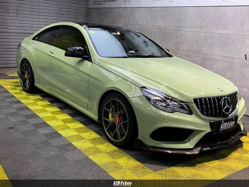 奔驰装贴lb高亮卡其绿质感超强(lbfilm)