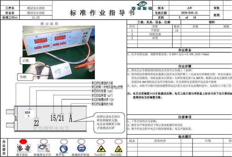 锂电池每工序作业指导书sop答案