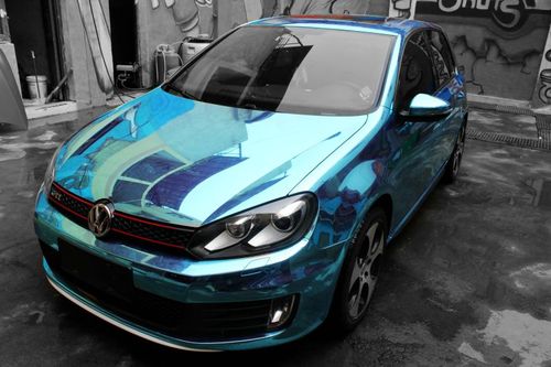 gti 全车电镀变色龙 汽车改色流行趋势