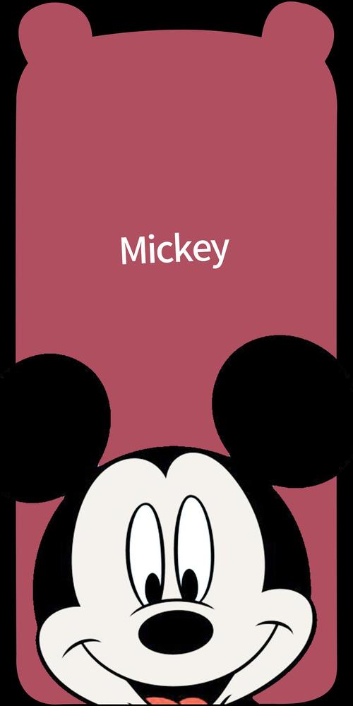 买手机壳送的米奇壁纸,但好像有点歪,有人有这系.