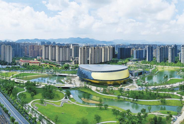 杭州大运河亚运公园靓丽呈现