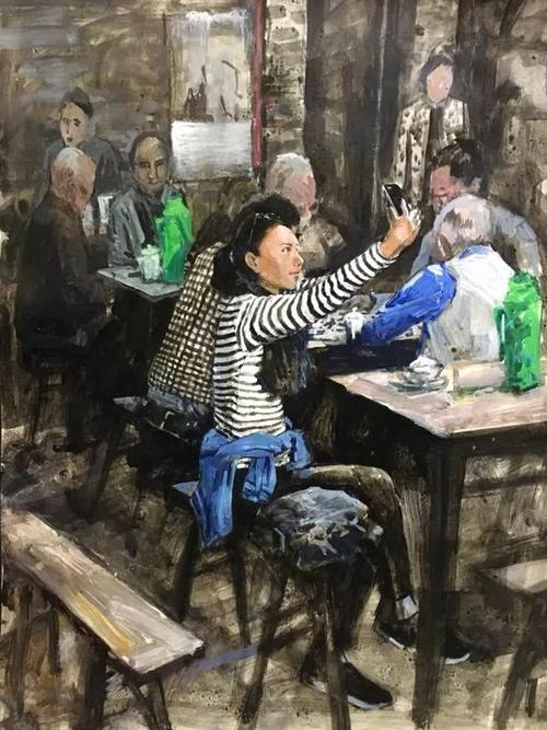 重庆著名油画家-黄静和他的老茶馆