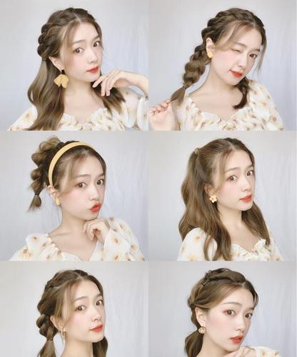 编发手残党请入,简单易上手的编发教程已备好,甜美时尚又减龄