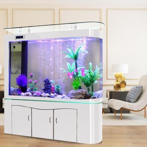 饰摆件大型造景石大号屏风鱼隔断式套餐养鱼缸_易购客