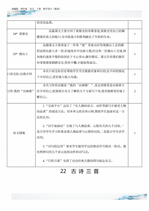 新古诗三首教学设计含有设计意图部编版四年级语文下册.docx 13页