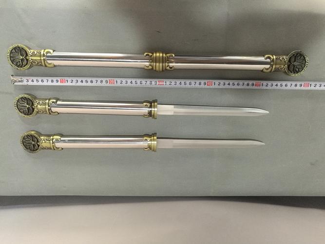 龙泉刀剑工艺剑 小号莲花双剑 hk-755厂家直销 未开刃
