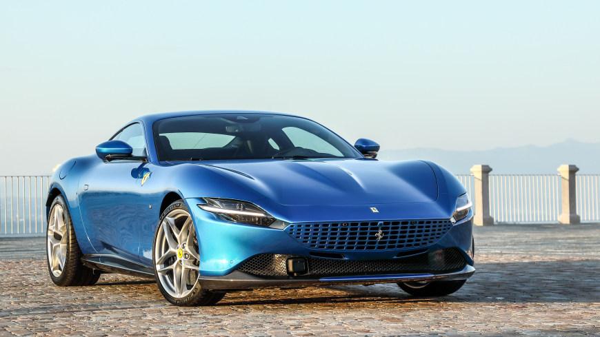 2021款蓝色法拉利roma壁纸