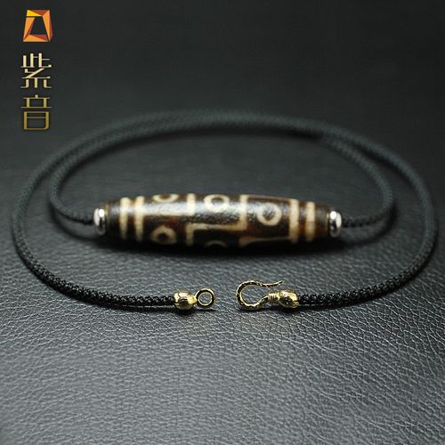 天珠横穿挂绳男女款手工编织加粗挂件吊坠项链绳