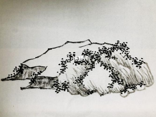 国画山水基础-山石_国画_石头公园_教程_国画教程_文化_绘画