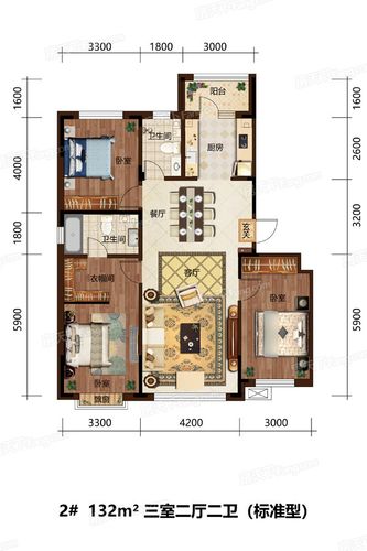 深度解析:新星宇樾府132㎡户型在售