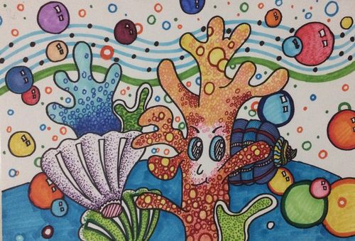 教师色彩线描范作