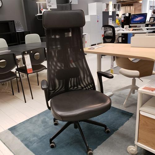 温馨宜家ikea耶勒弗亚列特扶手办公椅家用转椅电脑椅