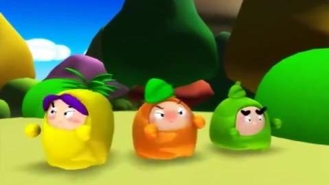 果冻三剑客:果冻们追击贼眉鼠眼,被假人给骗了