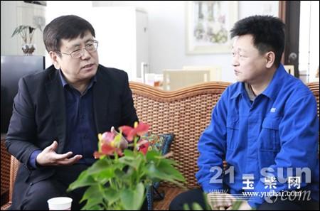 玉林市长王凯慰问玉柴股份总工程师林志强