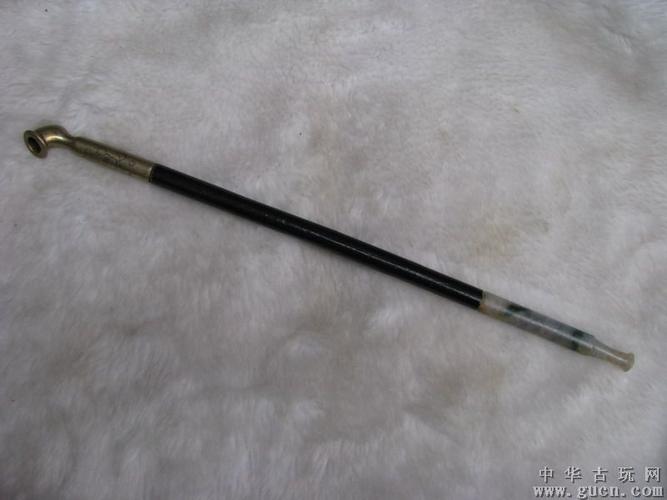 清-翡翠满瓜青-叶子烟杆