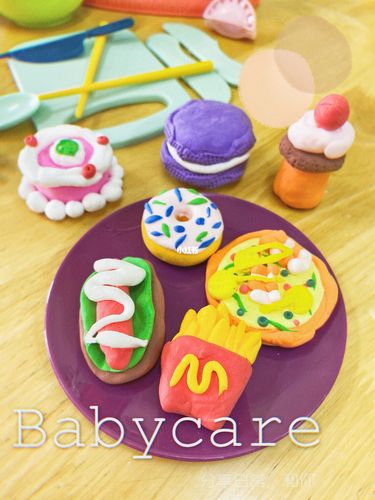 幼儿园作业 | 彩泥手工美食区环创_彩泥_幼儿园_babycare怎么样_手工