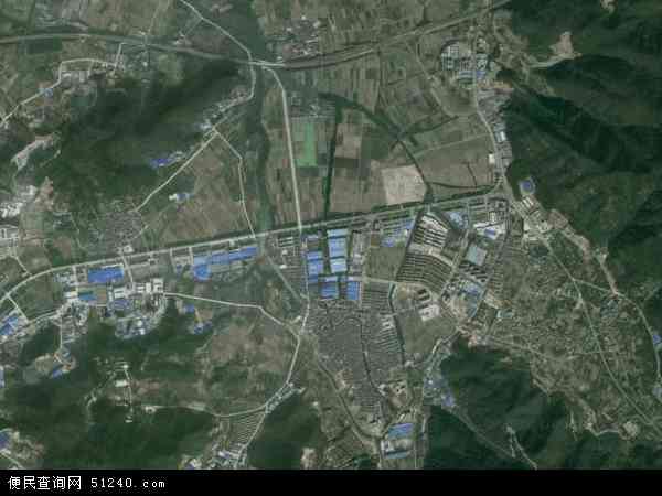中国浙江省宁波市鄞州区东吴镇地图(卫星地图)
