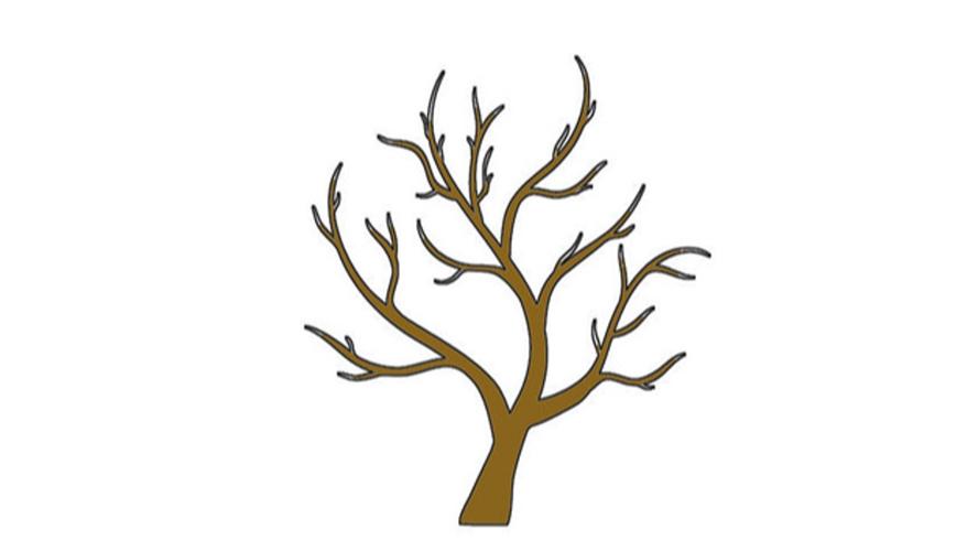 树干简笔画怎么画