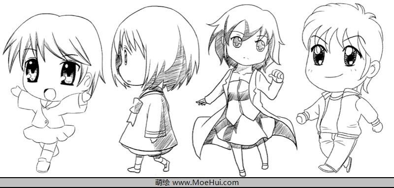 q版漫画入门-表现q版人物基本动作(走,跑,跳)