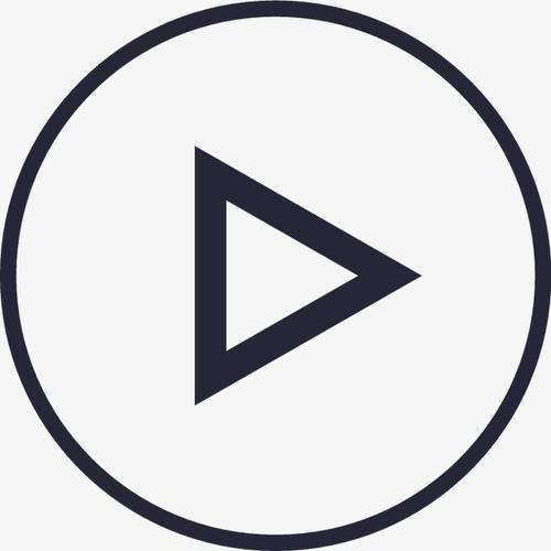 创意彩色主题按钮商务软件ui图形元素设计播放