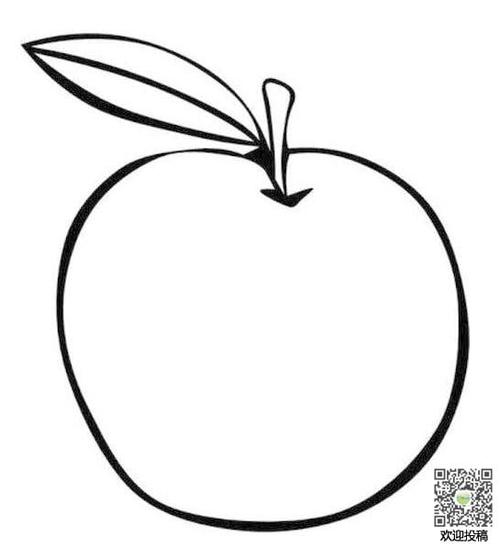 苹果简笔画图片_苹果儿童绘画作品图集