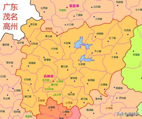 茂名高州23镇,化州17镇的变迁:广东乡镇人口,工业…最新统计