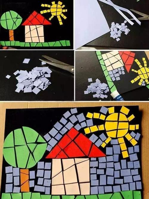 南昌县第四幼儿园停课不停学,快乐在家学——中班美术《创意拼贴画》