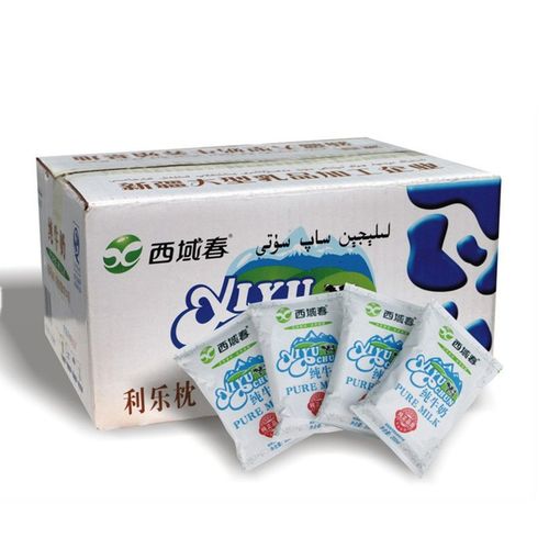 新疆西域春纯牛奶20包装 200ml一包 西域春利乐枕 产发mk