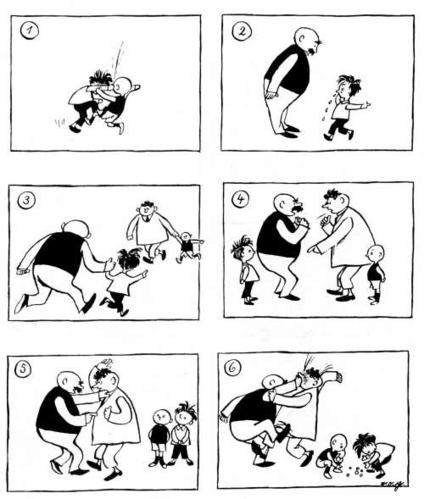 父与子漫画内容中的简笔画